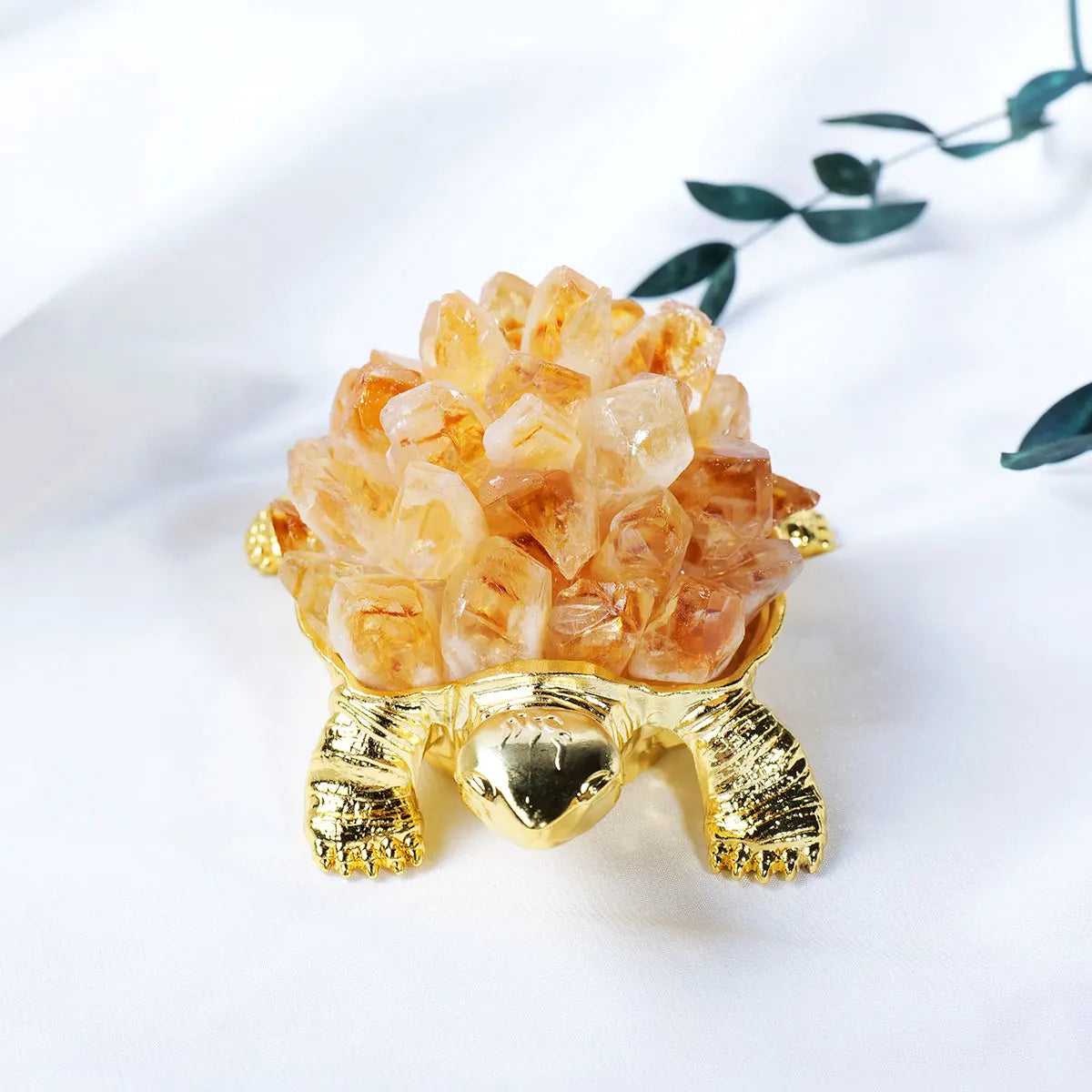Yellow Citrine Cluster Turtle-ToShay.org