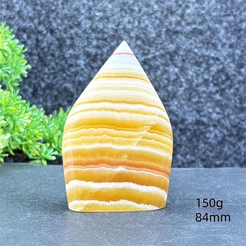 Yellow Striped Crystal Tower-ToShay.org