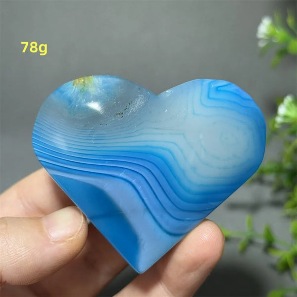 Blue Agate Heart-ToShay.org