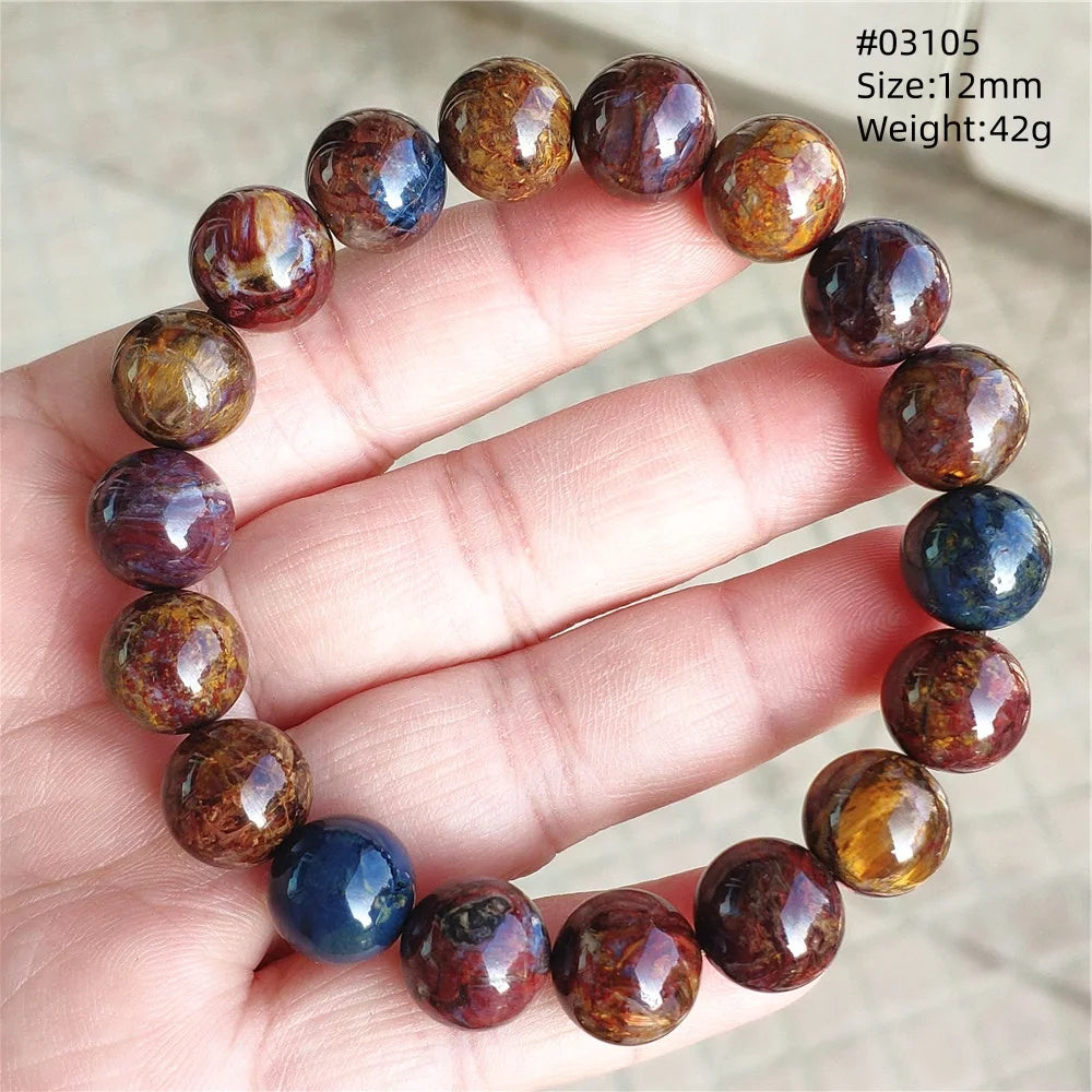 Blue Red Pietersite Bracelet-ToShay.org