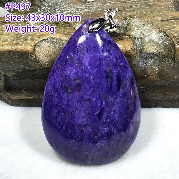 Purple Charoite Pendant-ToShay.org