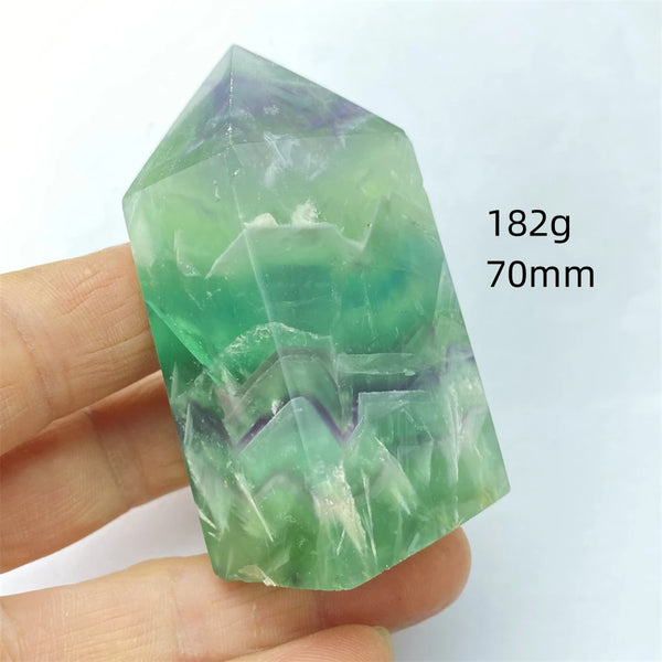 Rainbow Fluorite Crystal Point-ToShay.org