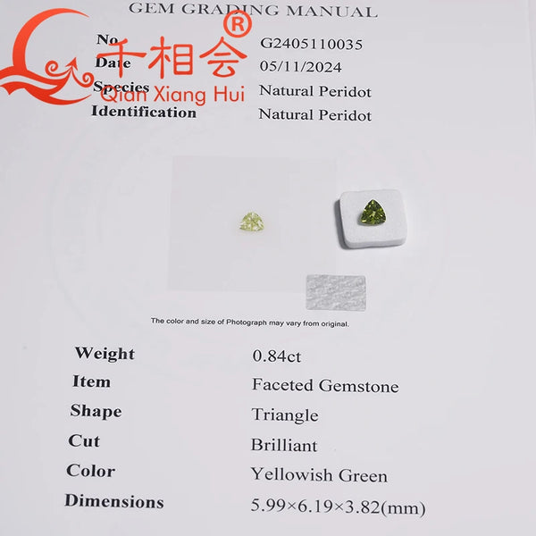 Green Crystal Cut Peridot-ToShay.org