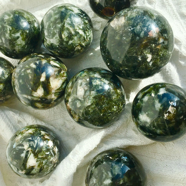 Green Mica Tourmaline Ball-ToShay.org
