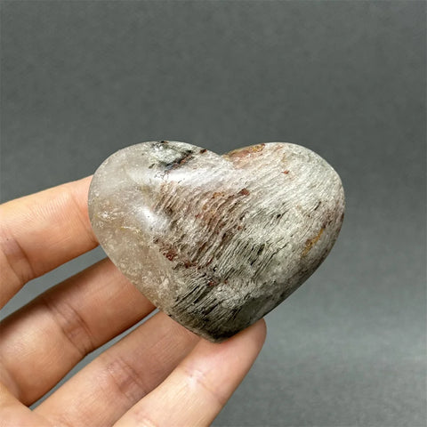 Green Ghost Quartz Heart-ToShay.org