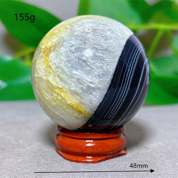 Black Silk Agate Ball-ToShay.org