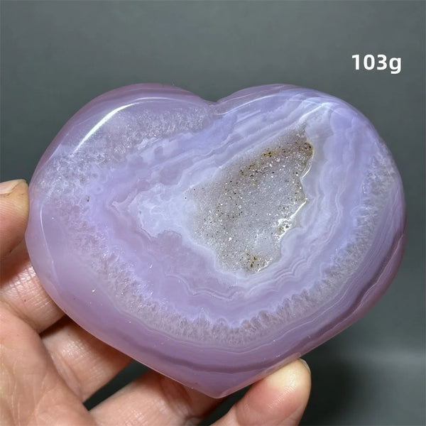Purple Agate Heart-ToShay.org