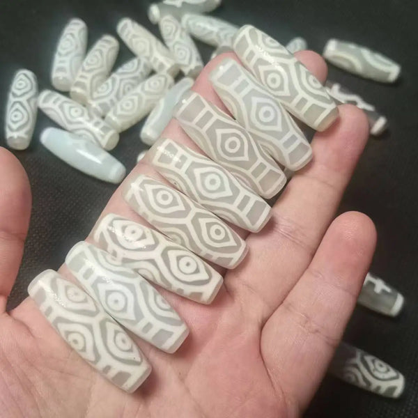 Tibetan Agate Eyes Dzi Bead-ToShay.org