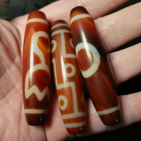Tibetan Agate Eyes Dzi Bead-ToShay.org