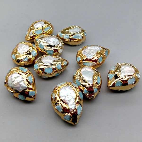 White Pearl Pave Beads-ToShay.org