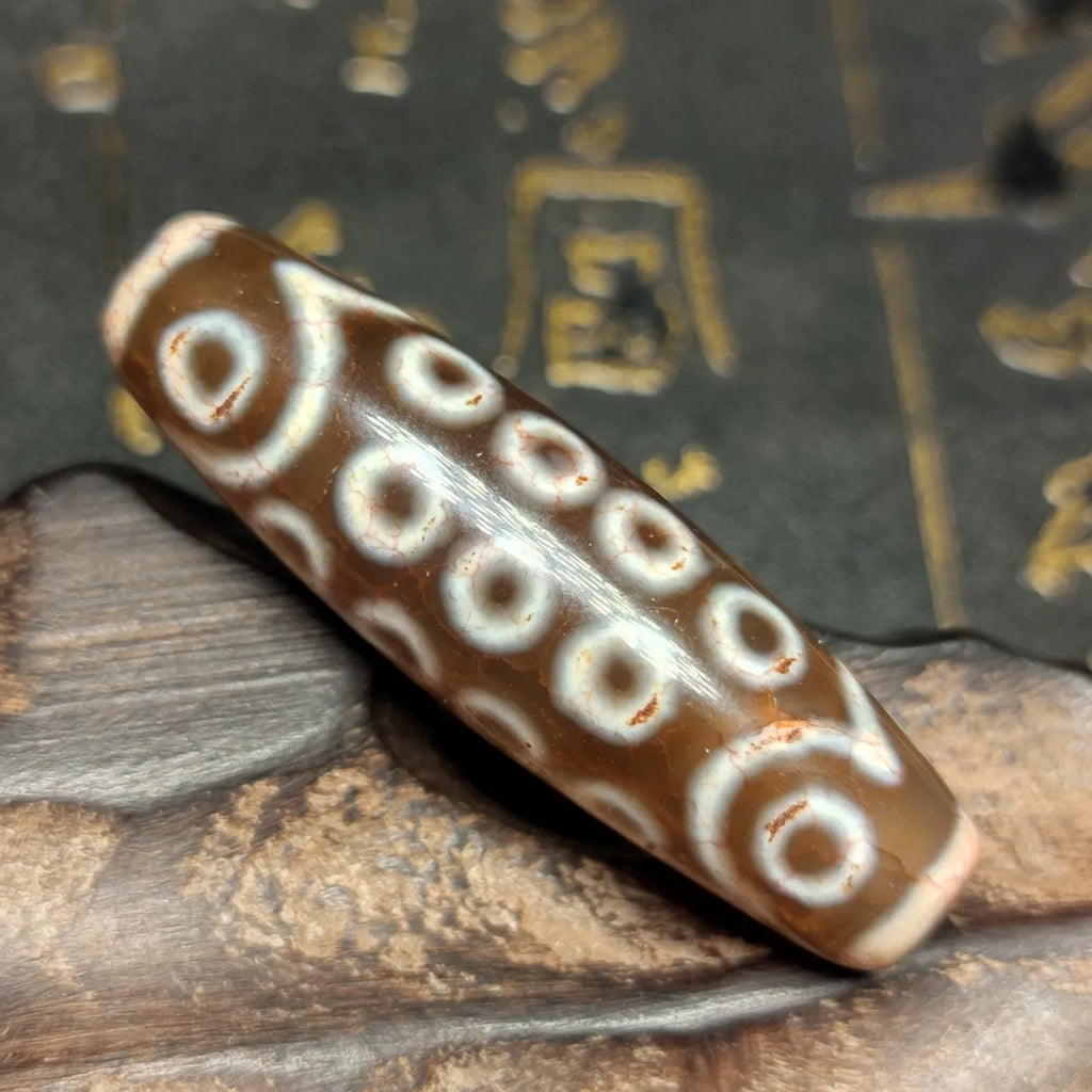 Tibetan Eyes Agate Dzi Beads-ToShay.org
