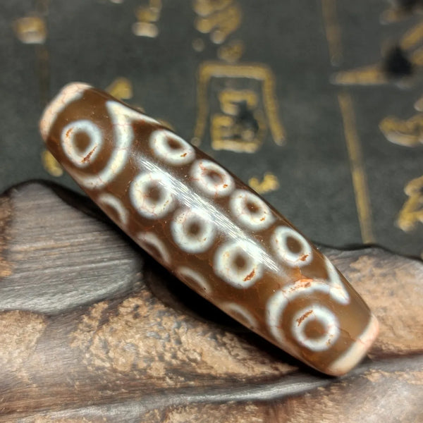 Tibetan Eyes Agate Dzi Beads-ToShay.org