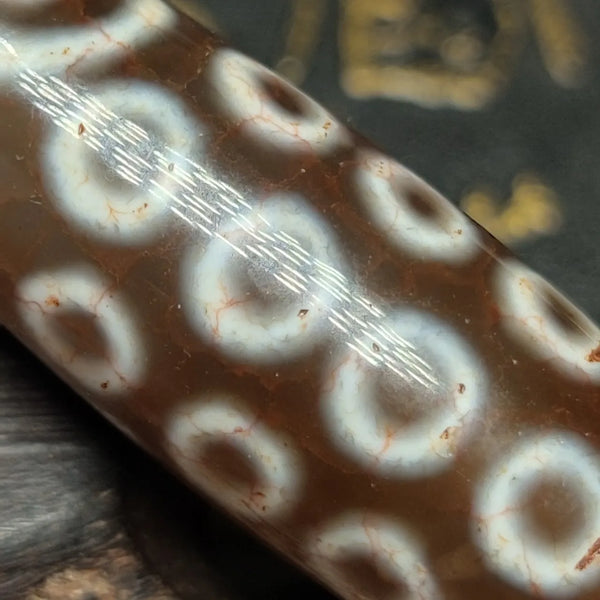 Tibetan Eyes Agate Dzi Beads-ToShay.org