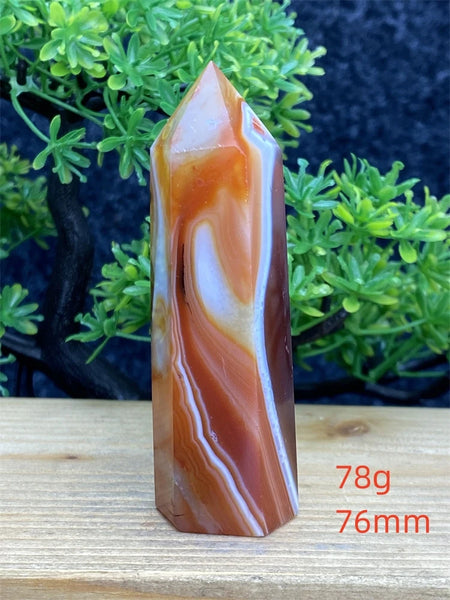 Orange Carnelian Wand-ToShay.org