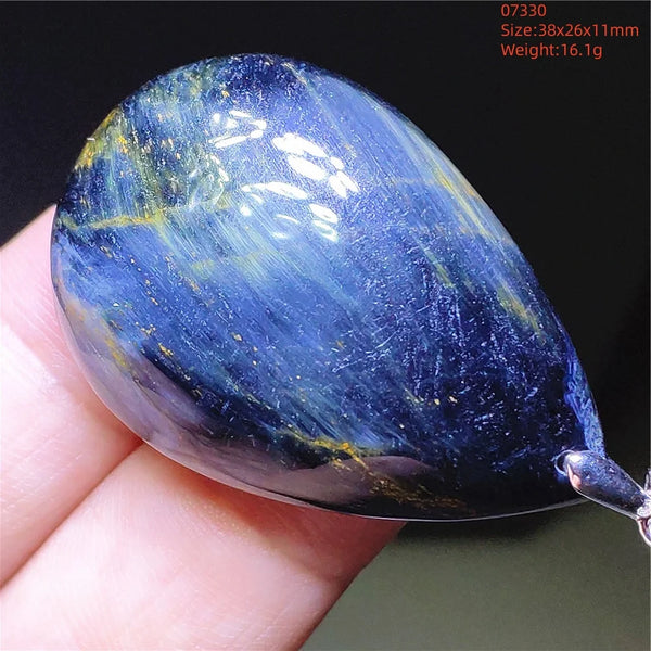 Blue Pietersite Chatoyant Pendant-ToShay.org