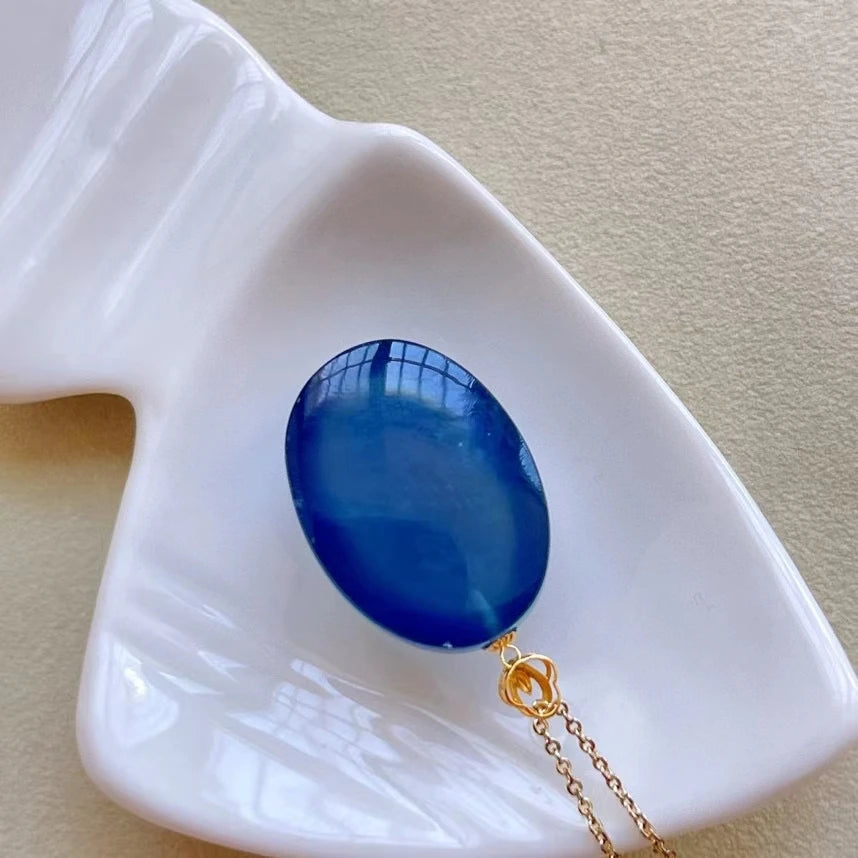 Blue Aquamarine Pendant-ToShay.org