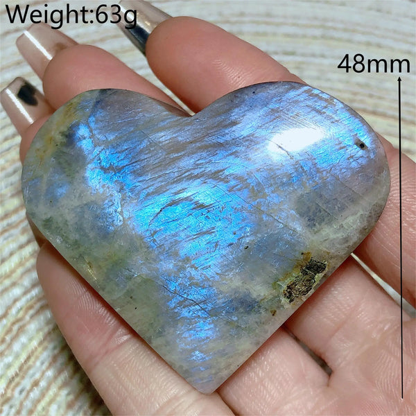 Blue Rainbow Moonstone Hearts-ToShay.org