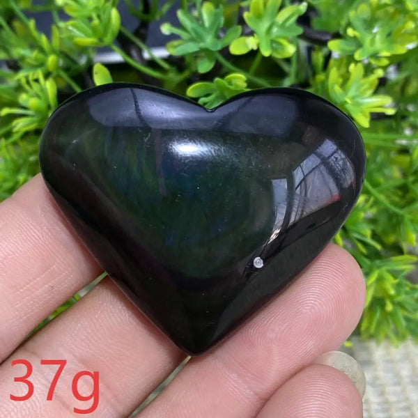 Rainbow Obsidian Heart-ToShay.org
