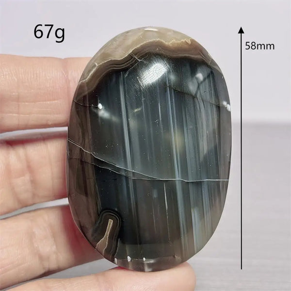 Fire Agate Palm Stone-ToShay.org