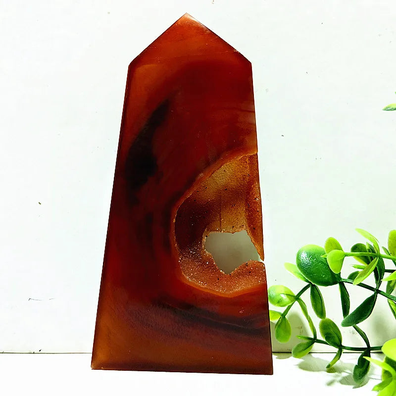 Red Agate Geode Tower-ToShay.org