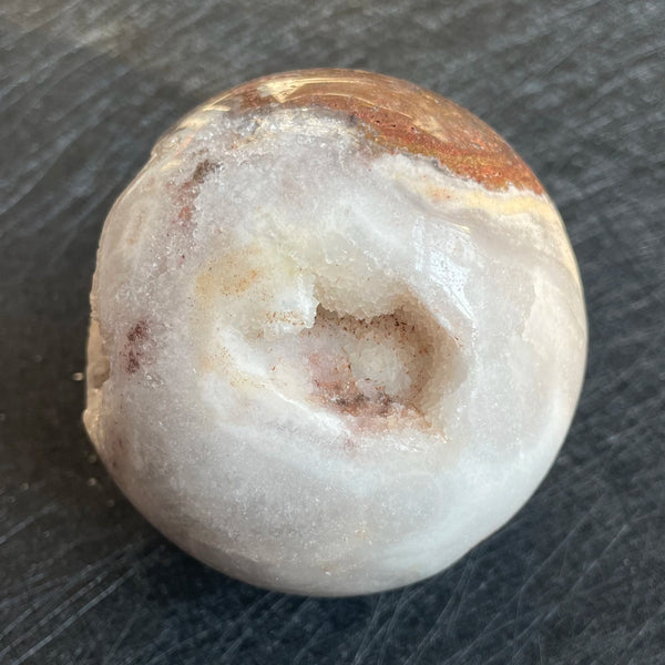 Pink Sakura Agate Amethyst Cluster-ToShay.org