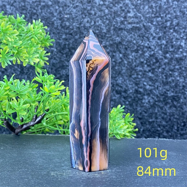 Black Red Striped Agate Point-ToShay.org