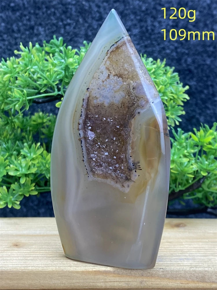 Blue Geode Agate Flame-ToShay.org