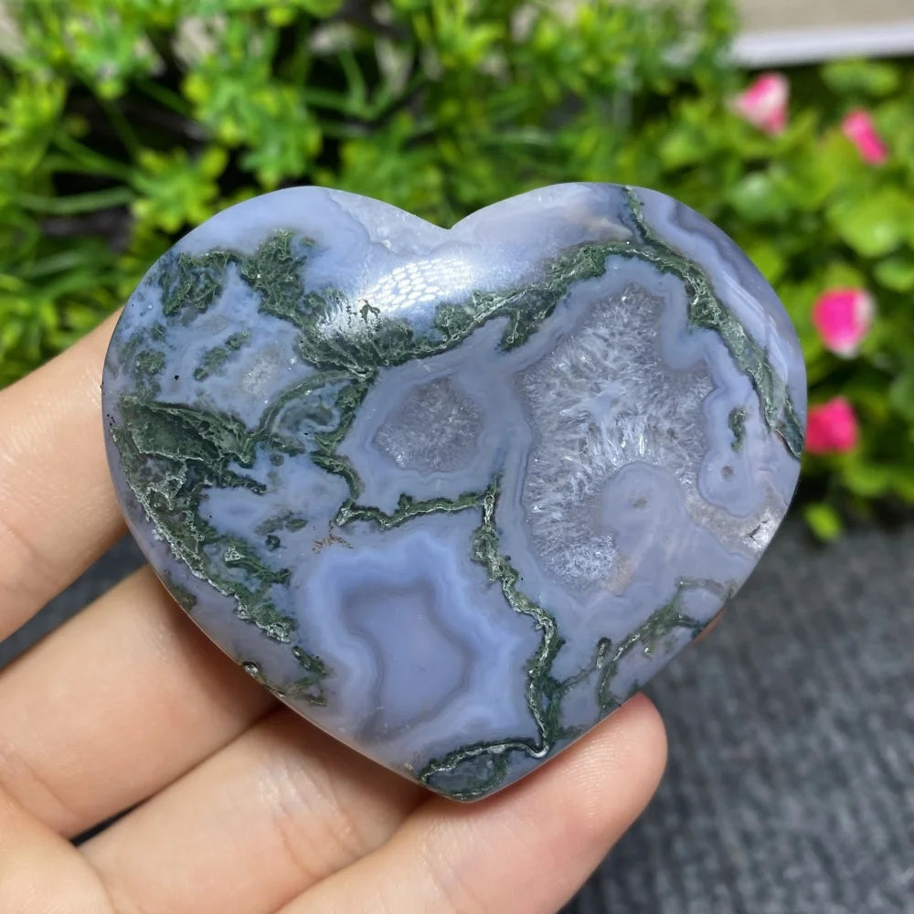 Green Moss Agate Heart-ToShay.org
