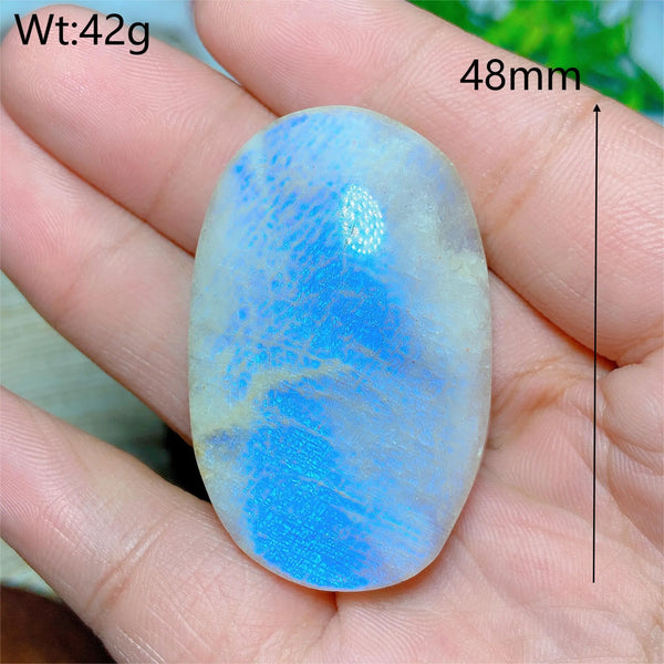 Blue Moonstone Palm Stones-ToShay.org
