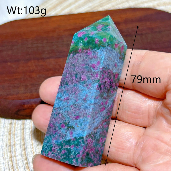 Green Ruby Kyanite Tower-ToShay.org