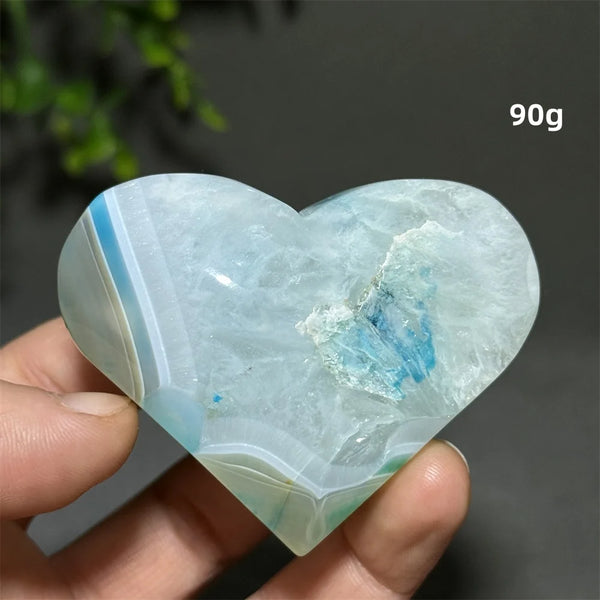 Blue Agate Heart-ToShay.org