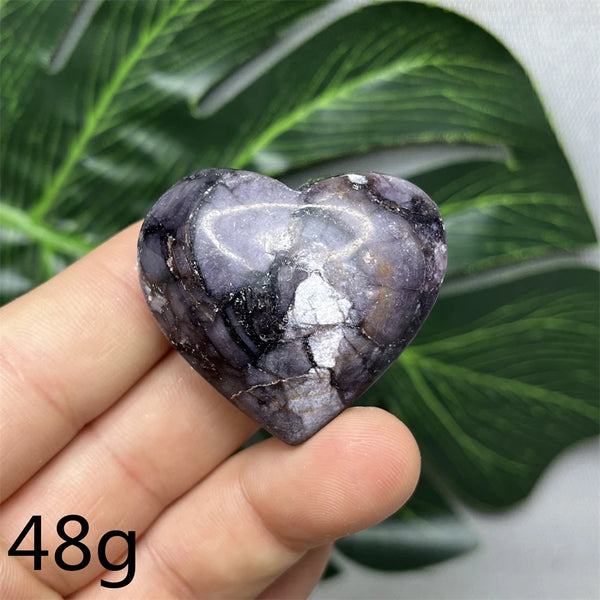 Purple Mica Crystal Heart-ToShay.org