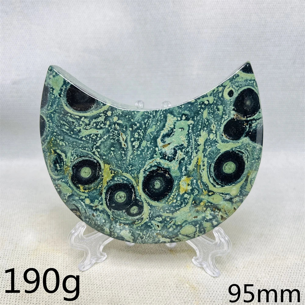 Green Peacock Eyes Moon-ToShay.org