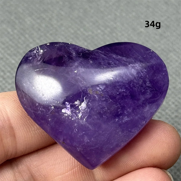 Purple Amethyst Heart-ToShay.org