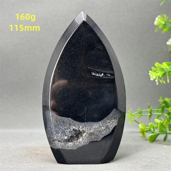 Black Onyx Geode Torch-ToShay.org