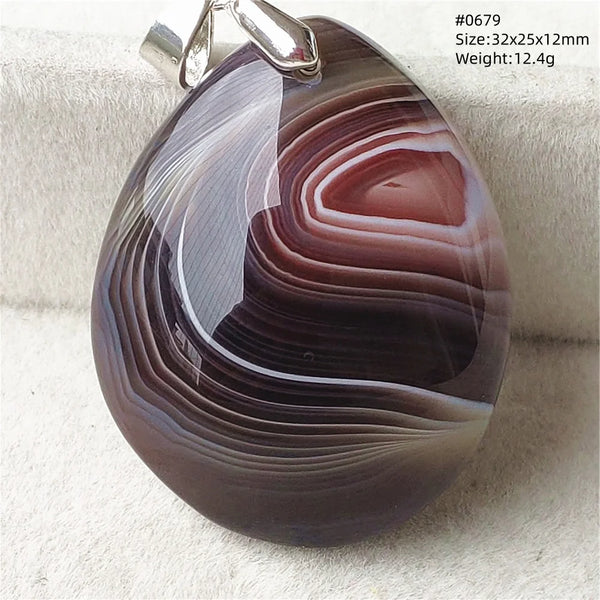 Grey Lace Agate Pendant-ToShay.org
