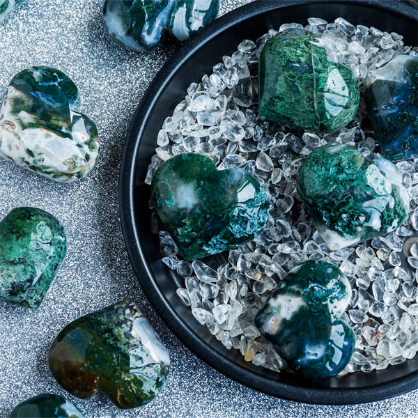 Green Moss Agate Heart-ToShay.org