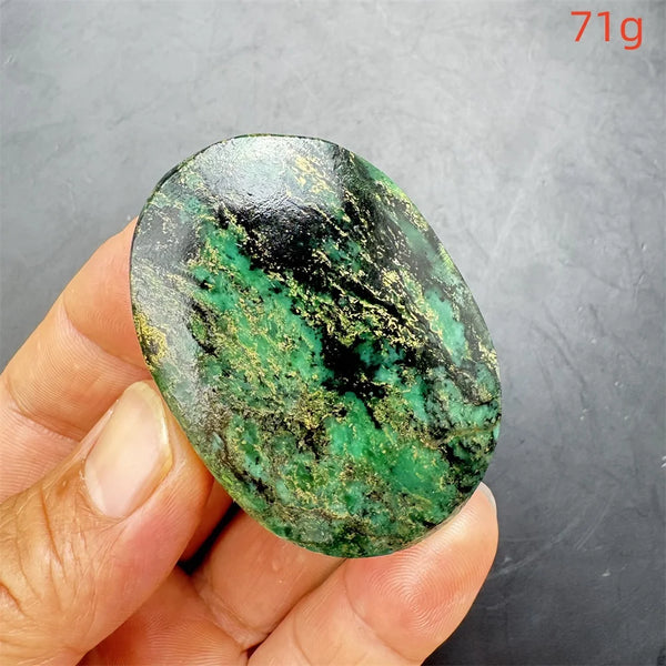 Green Verdite Palm Stone-ToShay.org