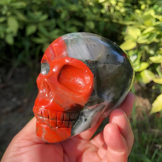 Red Jasper Skull-ToShay.org