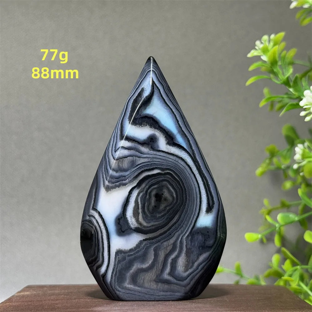 Black Striped Agate Torch-ToShay.org