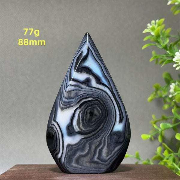 Black Striped Agate Torch-ToShay.org