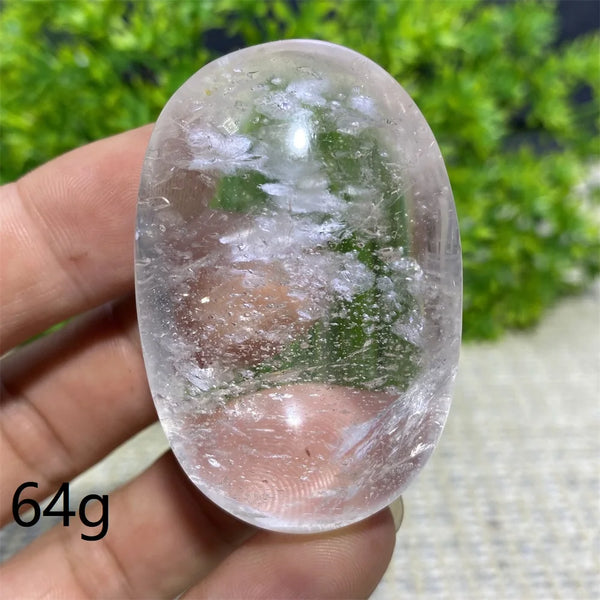 Clear Crystal Palm Stone-ToShay.org