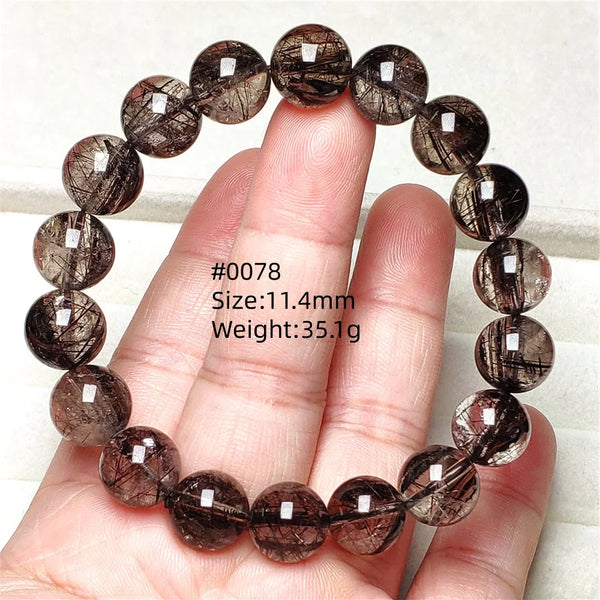 Black Rutilated Quartz Bracelet-ToShay.org