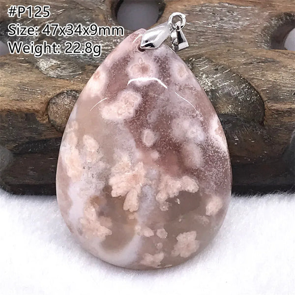 Pink Cherry Agate Pendant-ToShay.org
