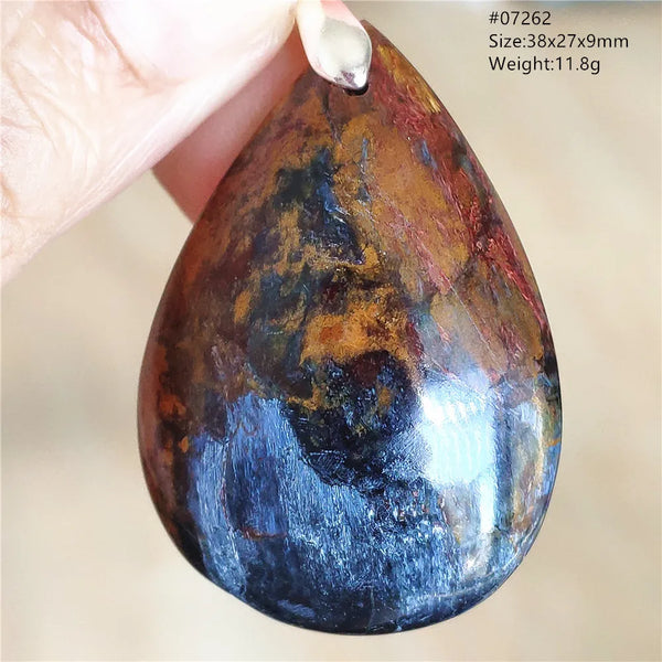 Blue Pietersite Chatoyant Pendant-ToShay.org