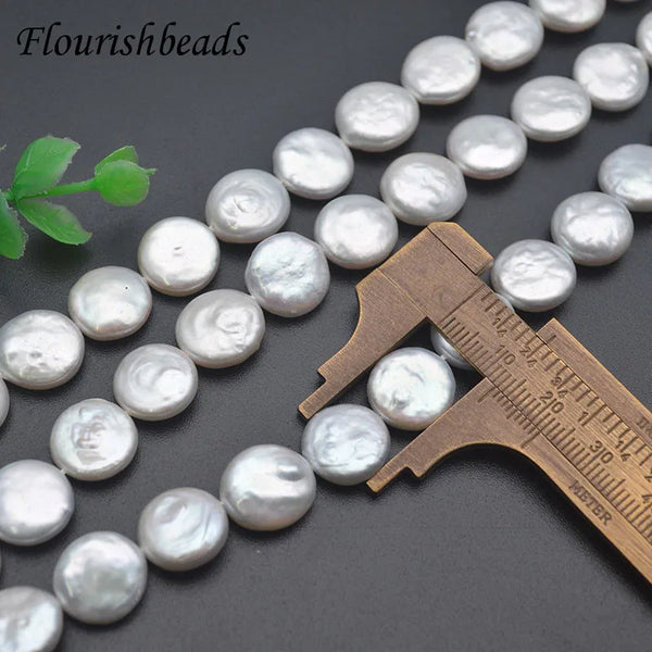 White Pearl Coin Beads-ToShay.org