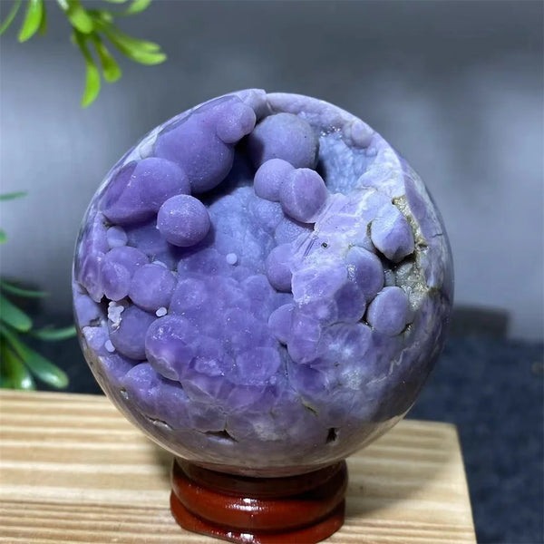 Purple Grape Agate Ball-ToShay.org