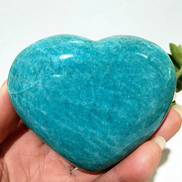 Blue Amazonite Stone Heart-ToShay.org