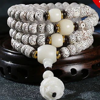 White Star Moon Bodhi Beads-ToShay.org
