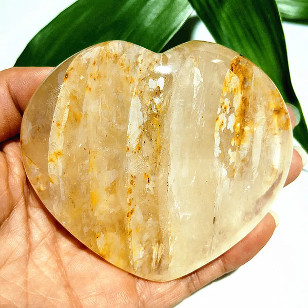 Yellow Blood Quartz Heart-ToShay.org